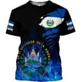 thumbnail image 6 of Custom El Salvador Flag Shirt for Men Women Personalized Salvadoran Pride Tshirt 3D El Salvador Clothes Salvadoreñas Shirts (ZipHoodie, XL), 6 of 9