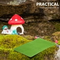 thumbnail image 4 of OUNONA 5Pcs Light Green Rectangular Artificial Grass Mat for Landscaping and Scenery Decoration, 4 of 8
