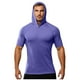 thumbnail image 1 of pstuiky camisetas de hombre, Blusa tipo túnica holgada de manga corta con capucha para hombre, de verano, de secado rápido, elástica y con protección solar. camisas casuales para hombre l, 1 of 5