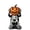 C, variant on XHKUYI Halloween Skeleton Figurine 5.75 inches, Halloween Speak No Jack-O-Lantern Skeleton Sculpture, Spooky Skeleton Statue for Home, Desk, Shelf, Party Decor