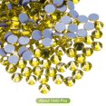 thumbnail image 3 of Uxcell Hotfix Rhinestones Flatback Crystal Glass Gems for Craft Clothes DIY Decoration Lemon Yellow 4mm, 3 of 5