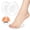 Clear-Honeycomb, variant on INSPIRE CHIC Women's Silicone Pad Foot Cushions High Heel Inserts Adhesive Insoles 9.53cm×7.62cm×0.31cm