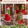 thumbnail image 6 of 4 Pcs Christmas Winter Goose Outfit for 23" Porch Goose Holiday Red Green Cloths Costume Xmas Winter Outdoor Garden Patio Yard Lawn Art Decoration, 6 of 7