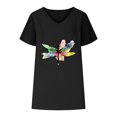 thumbnail image 4 of Summer Tops for Women 2025 Plus Size Womens T Shirts Loose Fit Boho Summer Clothes for Women 2025 Vacation Cruise Petite, 4 of 4