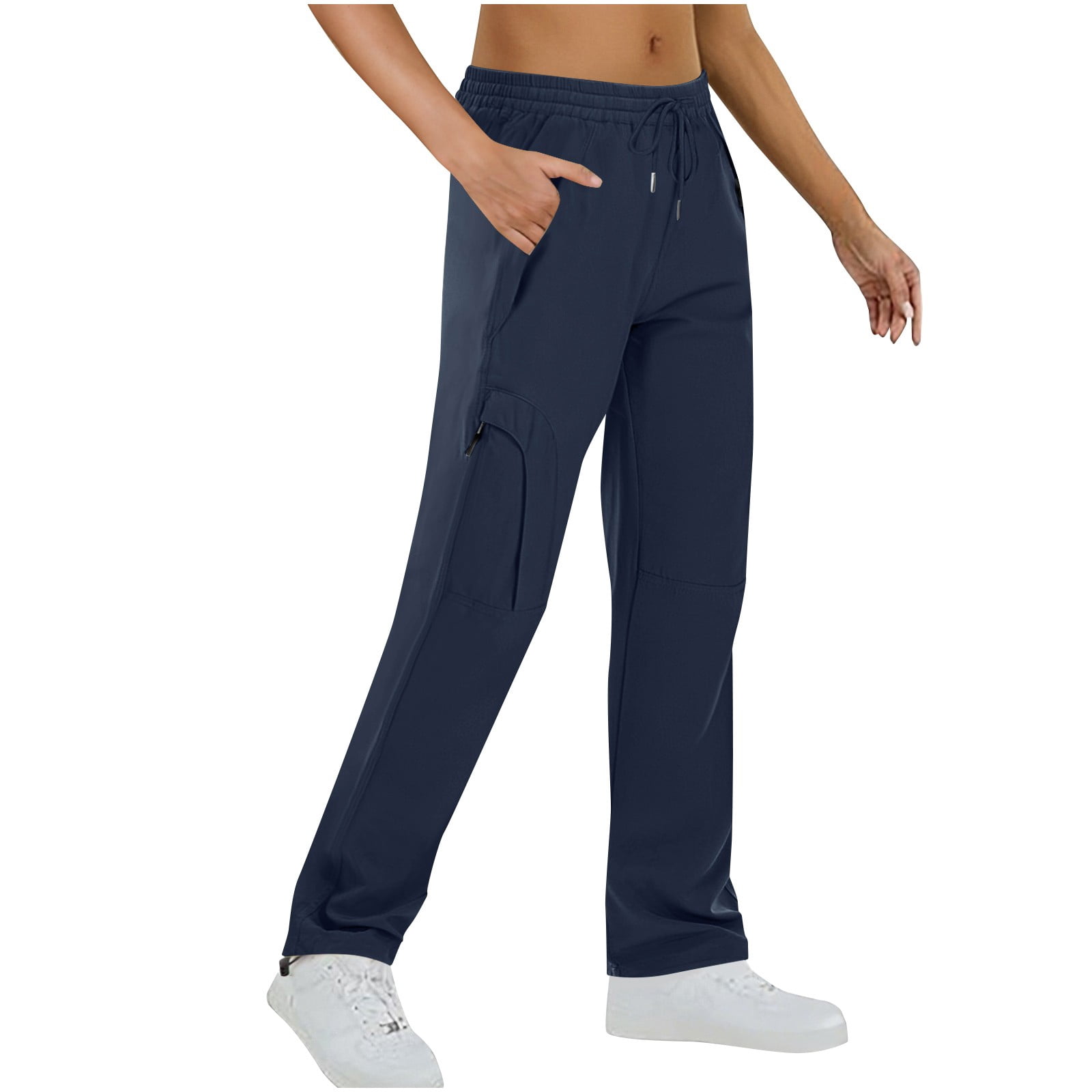 Pantalon De Randonnée Femme WORK IDEA - Coupe Slim Stretch, Imperméable, Boucles Aux Jambes - Coton/élasthanne - 9