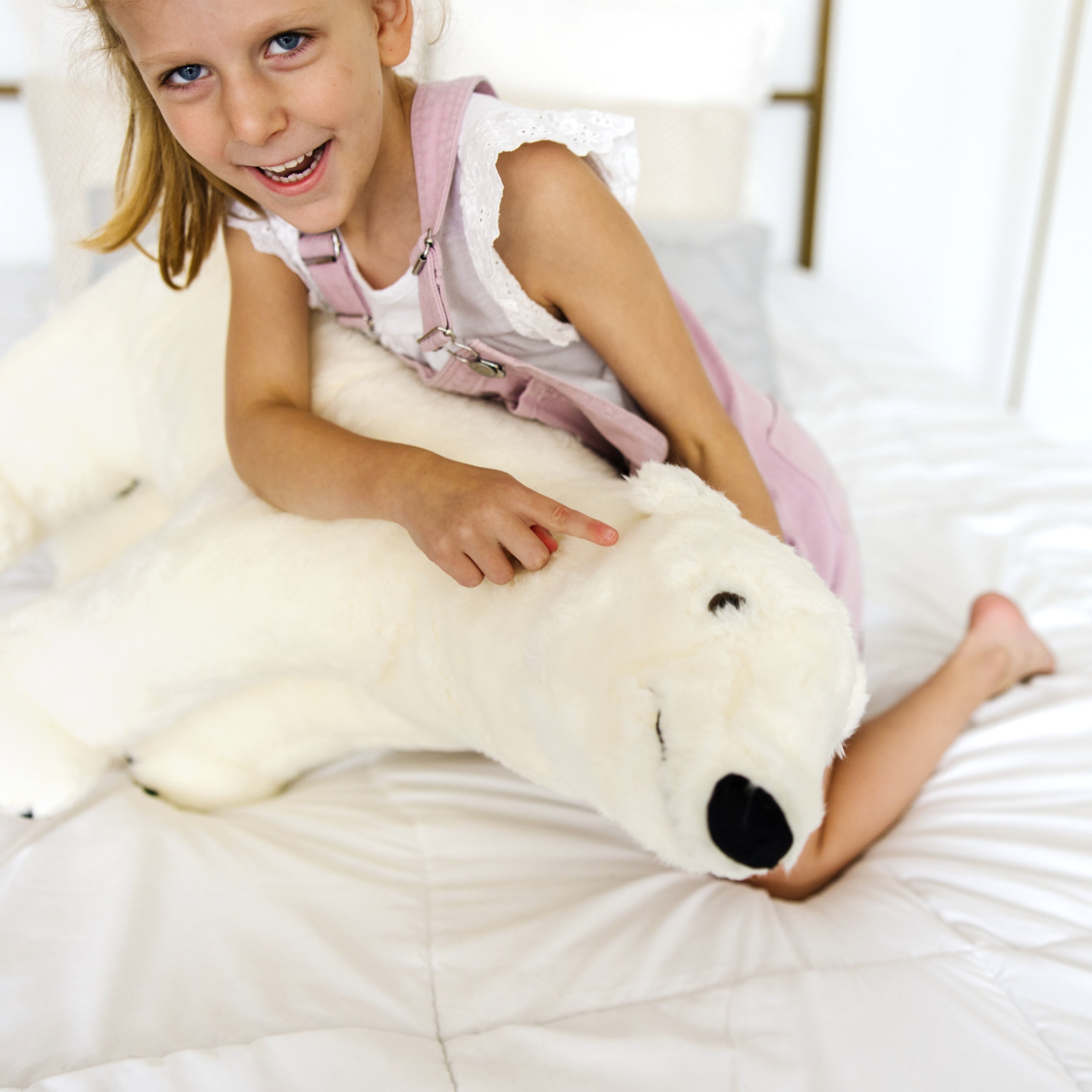 Melissa & Doug Giant Polar Bear - Lifelike Stuffed Animal (nearly 3 feet long)