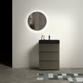 thumbnail image 2 of 24" Gray Bathroom Vanity with Sink, Large Storage Freestanding Bathroom Vanity for Modern Bathroom, One-Piece Black Sink Basin Without Drain and Faucet, Pre-assembled, 2 of 6