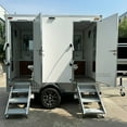 thumbnail image 3 of Goeasy Vehicle Dual Restroom Trailer Portable Luxury Mobile Toilet Trailer Outdoor Bathroom Truck for Events, Weddings, Construction, and Campsites, 3 of 6