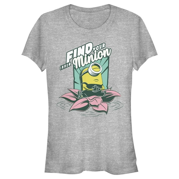 Junior's Minions: The Rise of Gru Stuart Find Your Inner Minion Graphic Tee Athletic Heather Large