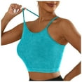 thumbnail image 1 of Brasier Mujer Sujetadores Deportivos de Tela de Mantequilla para Mujer, de Punto, Acolchados, Push up, Cómodos, Espalda Cruzada, Tirantes Finos, para Entrenamiento, Yoga, Gimnasio, Fitness Grande, 1 of 6