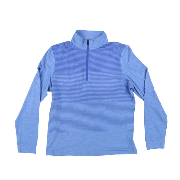 Pga Tour Mens Lux Touch Ombre Golf Sweatshirt 1/4 Zip Ultra Marine Heather S New
