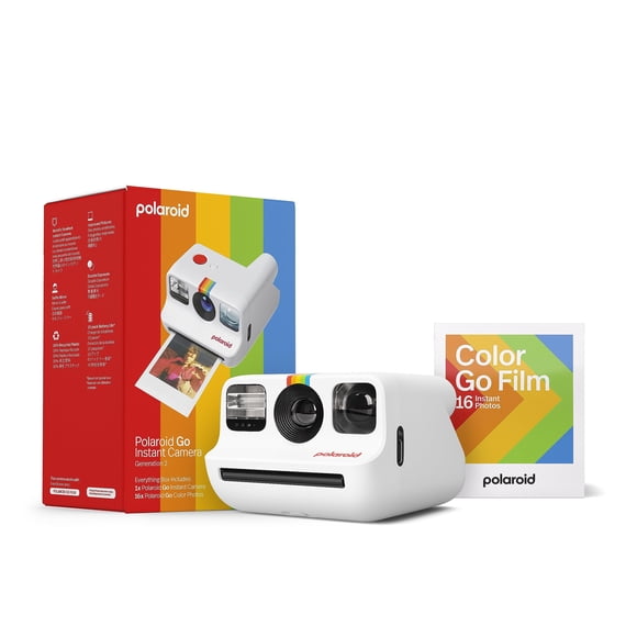 Polaroid Go Everything Box Gen 2- White + Colour Film Bundle (16 photos)