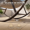 thumbnail image 6 of RADIATA Oversized Papasan Rocking Recliner Chair with Footrest, 430lbs Rocking Lounge Chair for Indoor Outdoor Patio, Living Room,Beige, 6 of 11