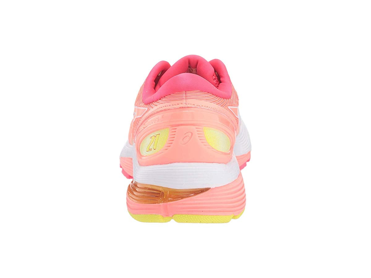 ASICS GEL-Nimbus 21 White/Sun Coral - Walmart.com
