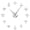 Silver, variant on Flying Plane Fighter Jet Frameless Wall Clock Stickers, DIY Modern Decorative Clocks for Living Room, Bedroom, Office - Easy to Install, Large 3D Clock Design (Silver,27in)