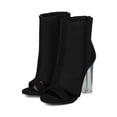 thumbnail image 5 of New Women Open Toe Cut Out Perspex Block Heel Ankle Boot - 18041 Wild Diva Line, 5 of 6