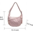 thumbnail image 7 of Hobo Bag Crescent Shoulder Bag Crossbody Bag Dumpling Bag Purse for Women Men Women bag, 7 of 7