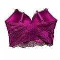 thumbnail image 2 of Victoria's Secret Bombshell Adds-2-Cups Raspberry Cooler Satin Corset Bra Top 36D NWT, 2 of 3
