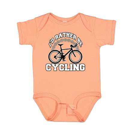 

Inktastic I d Rather Be Cycling Gift Baby Boy or Baby Girl Bodysuit