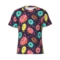 thumbnail image 3 of Naloa Donuts1 Men's T-Shirt Sport T-shirt Men's Basic Tee Casual Men's Shirt, Round Neck, Short Sleeves - X-Large, 3 of 5