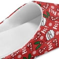 thumbnail image 6 of POLERO Santa Claus Print Slippers for Women Indoor Christmas Bedroom Warm Closed Toe House Shoes Trendy Gift for Womens Soft Sole, 6 of 7