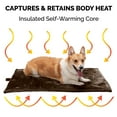 thumbnail image 6 of Furhaven ThermaNAP Self-Warming Cat Bed for Indoor Cats & Large/Medium Dogs, Washable & Reflects Body Heat - Quilted Faux Fur Reflective Bed Mat - Espresso, Large, 6 of 9