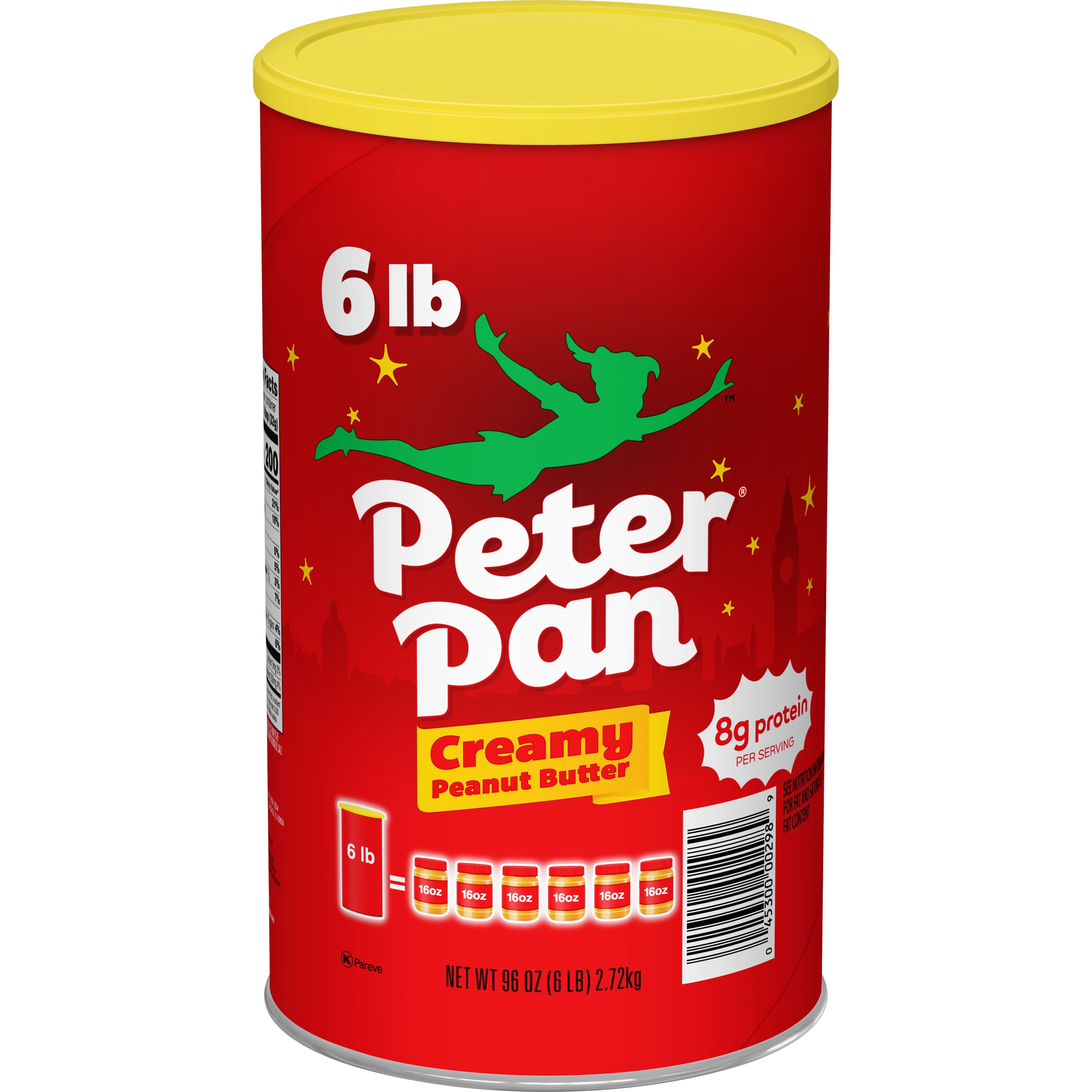 Peter Pan Original Creamy Peanut Butter Spread, 96 Oz