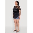 thumbnail image 4 of Womens Plus Size Brooklyn College League Fishnet Top, 4 of 5