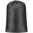 thumbnail image 1 of Bolsa grande para ropa sucia de viaje, bolsas de almacenamiento de nailon plegables con cordón para viajes, almacenamiento familiar, dormitorios, campamentos y apartamentos, 60 x 90 cm (negro), 1 of 5
