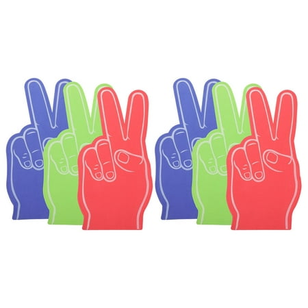 

6pcs Foam Fingers for Hands Cheering Foams Fingers Sports Event Props Sports Cheerleading Supplies