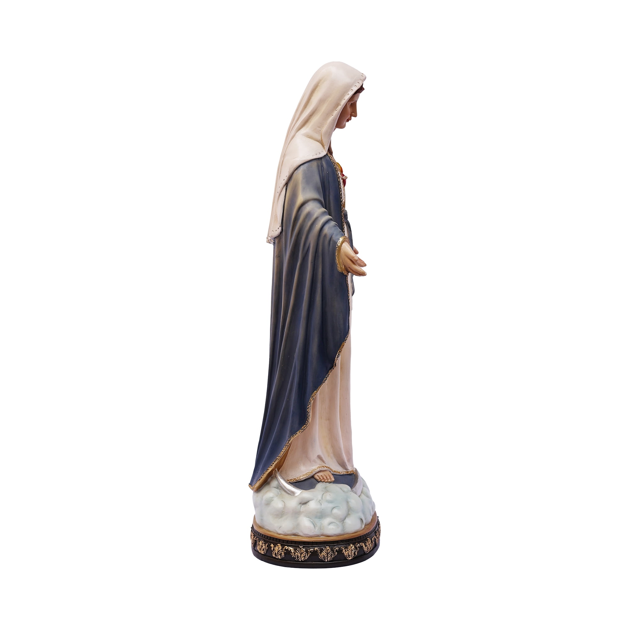 24 in Sacred Heart Mary Statue Open Hands Religious Decor Indoor/Outdoor
