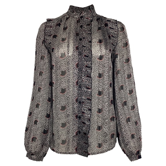 Pre-Owned Ba&Sh Precious Printed Top in Multicolor Polyester