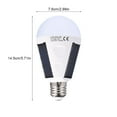 thumbnail image 2 of Solar Powered Shed LED Light Bulb, Portable Waterproof Control Lamp with Solar Panel, Indoor Outdoor Hiking Camping Emergency Lamp[12w], 2 of 9