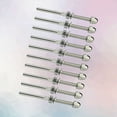 thumbnail image 5 of KAKOWELY Swage Threaded Stud 10pcs Cable Railing Swage Threaded Stud Tension End Fitting Terminal for 1/8 Inch Cable Deck Railing Hand Swage T316 Stainless Steel Marine Grade (Silver), 5 of 5