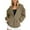 Khaki, variant on frariair Women's Track Style Zip Up Hooded Jacket Oversized Casual Sweatshirt With Drawstring Waist For Athletic Fashion Purple S