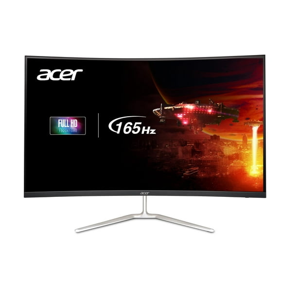Acer Nitro 31.5" FHD 1920 x 1080 1500R Curved PC Gaming Monitor | AMD FreeSync Premium | Up to 165Hz Refresh | 1ms VRB | VESA Mountable | 1 x Display Port 1.2 & 2 x HDMI 1.4 | EDA320Q PBIIPX