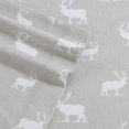 thumbnail image 3 of Eddie Bauer Elk Grove Grey Cotton Flannel Twin Sheet Set, 3 of 8