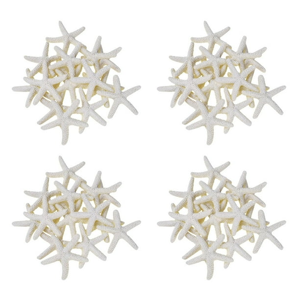60 Piezas de Color Blanco Cremoso Lápiz Estrellas de Mar para Decoración de Bodas
