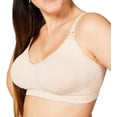 thumbnail image 4 of Cake Maternity Women's Maternity and Nursing Rock Candy Luxury Seamless Contour Bra (with removable pads), Beige, Large, 4 of 6