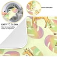 thumbnail image 2 of SKYSONIC Dish Drying Mat for Kitchen Counter Giraffe Monstera Eco Friendly Drying Mat - Easy to Clean Heat Resistant Dish Mat - 16x18, 2 of 6