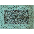 thumbnail image 1 of Ahgly Company Indoor Rectangle Oriental Light Blue Traditional Area Rugs, 2' x 5', 1 of 4