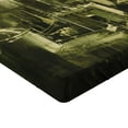 thumbnail image 2 of Ambesonne Grey Fitted Sheet, Gothic Dark City Scenery, Queen Size, Pale Green White, 2 of 3