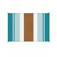 thumbnail image 2 of Sun Shade Sail 12x16Ft Boho Brown and Blue Striped Tribal Farmhouse Style Uv Block Sunshade Canopy Outdoor Shade Cover Rectangle Shade Cloth For Patio Garden Yard Deck Pergola, 2 of 6