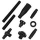 thumbnail image 5 of Kit de 9 boquillas para bomba de fuente, cabezal rociador para fuente de agua, cabezal rociador tipo hongo para estanque, bomba sumergible para piscina, color negro., 5 of 8