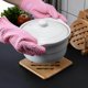 thumbnail image 3 of Juego de 4 manteles individuales de bambú resistentes al calor y a altas temperaturas, manteles individuales de bambú lavables para cocina, cuencos, ollas y platos, 2 salvamanteles redondos y 2 cuadra, 3 of 4
