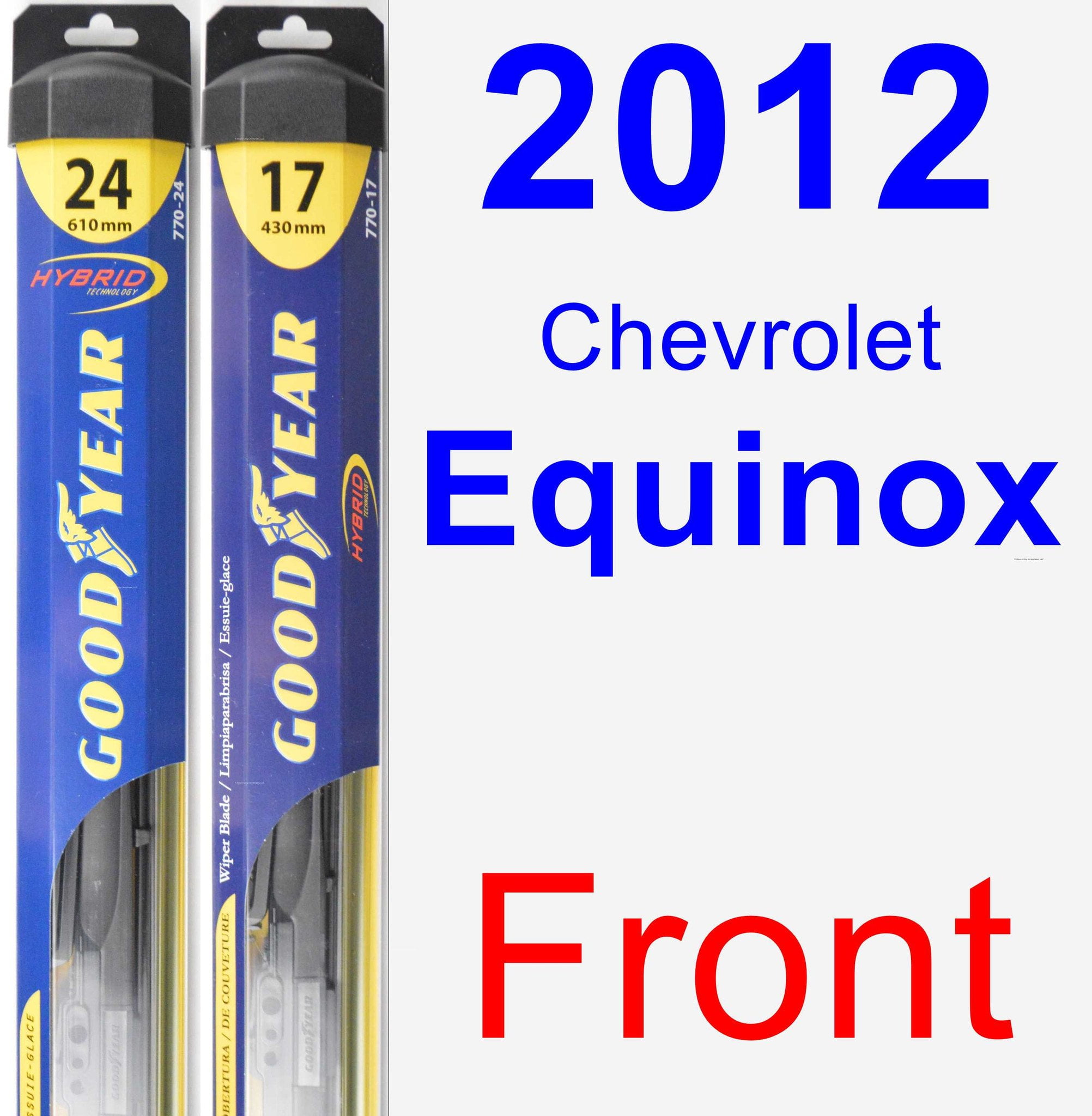Set of 2 2 wiper blade for GMC Terrain Chevrolet Equinox 2010-2017 Ford Kuga MK1 2008-2012 Original Equipment Replacement Wiper Blade Set 24/17 