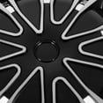 thumbnail image 3 of UNOMOR Automotive Hubcaps Wheel Silver Black Enhanced PP 1Pcs, 3 of 8