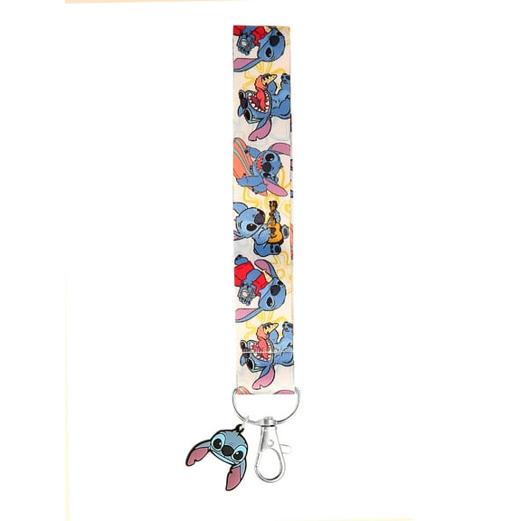 Disney's Stitch Unisex Wrist Lanyard with Stitch Charm