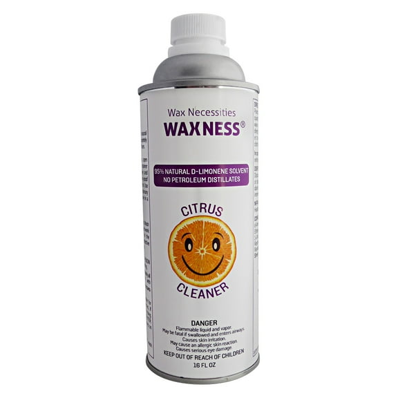 Waxness Wax Necessities Citrus Solvent Cleaner  95% Natural D- Limonene 500 ml  16 Oz.