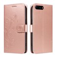 thumbnail image 2 of TECH CIRCLE Wallet Case For iPhone 7 / 8 / SE, Emboss Flower Premium PU Leather Magnetic Card Slots Flip Protective Kickstand Case with Wrist Strap for Apple iPhone 7 / 8 / SE 4.7",Rosegold, 2 of 8